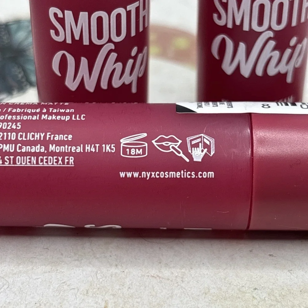 LOT 3 PCS NYX SMOOTH WHIP LIP CREAM ONSIE FUNSIE 0.13 fl oz EACH NEW & SEALED